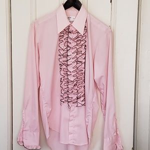Tuxedo shirt. Vintage. Wedding or prom, 1970s?